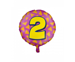 Folieballon Happy Foil 46cm / 2 Jaar