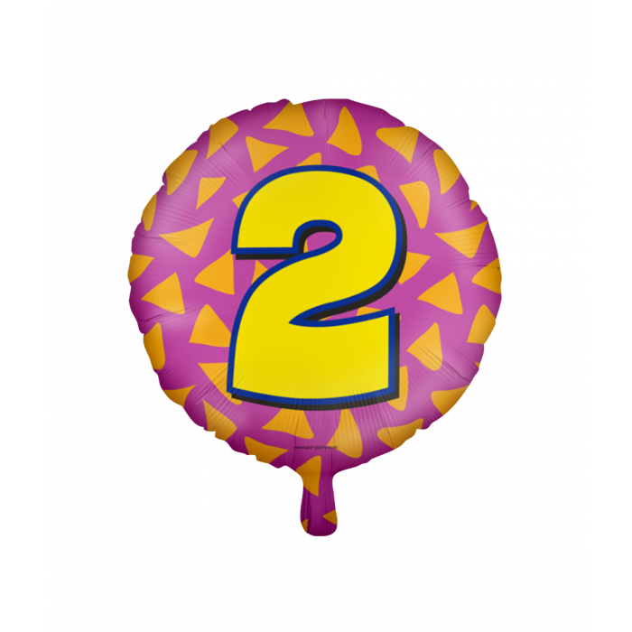 Folieballon Happy Foil 46cm / 2 Jaar