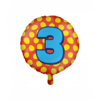 Folieballon Happy Foil 46cm / 3 Jaar
