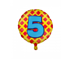 Folieballon Happy Foil 46cm / 5 Jaar