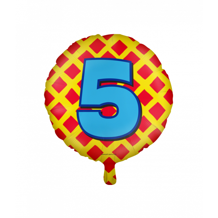Folieballon Happy Foil 46cm / 5 Jaar