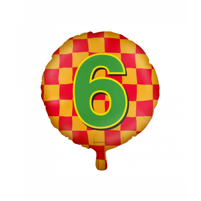 Folieballon Happy Foil 46cm / 6 Jaar