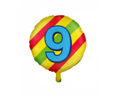 Folieballon Happy Foil 46cm / 9 Jaar