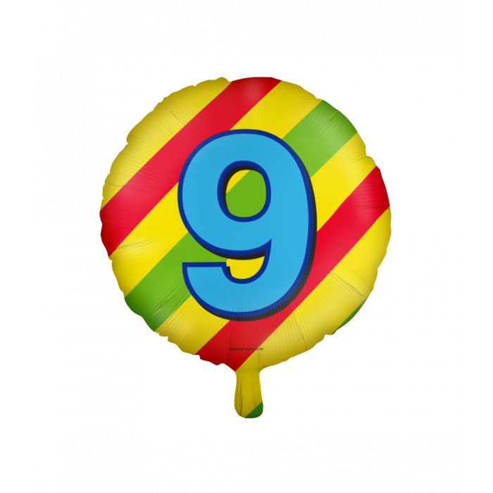 Folieballon Happy Foil 46cm / 9 Jaar