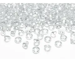 Tafelconfetti Diamantjes Crystal / 12mm  100Stuks