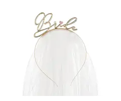 Headband Bride / Hoofdband/Gold