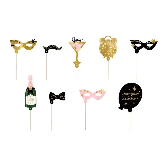 Photobooth Setje Props / 9 Delig