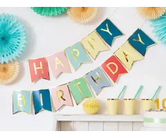 Banner Happy Birthday 2m50 Multicolor