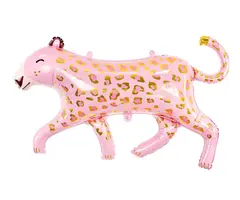 Folieballon Luipaard Pink 114x80cm