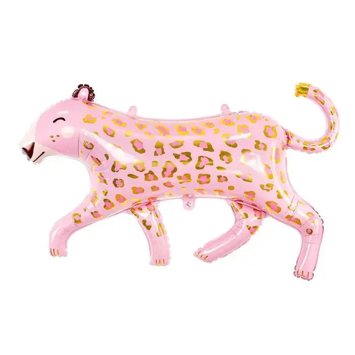 Folieballon Luipaard Pink 114x80cm