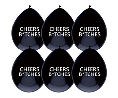 Cheers Bitches Ballonnen / 30cm - 6 Stuks