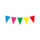 Vlaggenlijn Plastiek / Multicolor 10m