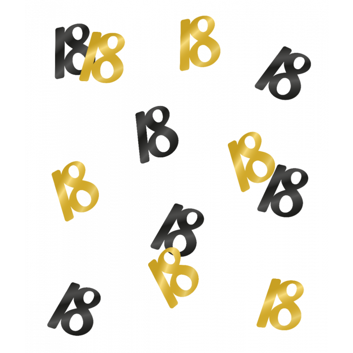 Tafelconfetti Black/Gold - 18