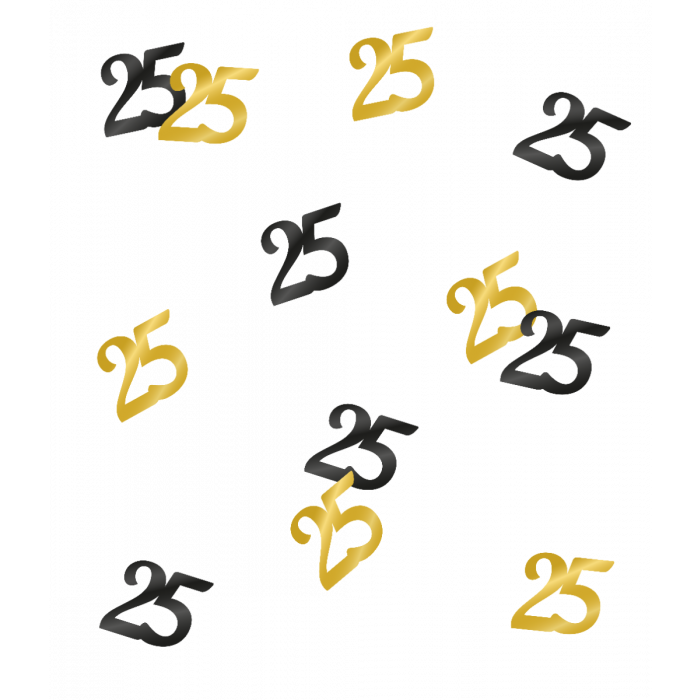Tafelconfetti Black/Gold - 25
