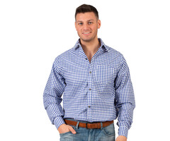 Geruit hemd Luxe Blauw/wit