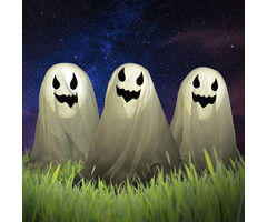 Lichtgevende Spookjes voor in tuin / 3 Stuks