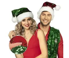 Kerstmuts Santa Switch Rood/Groen