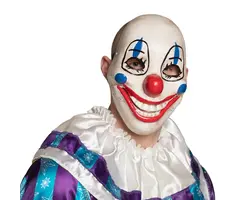 Gezichtsmasker Scary Clown / Beweegbare kaak