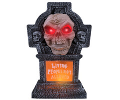 Grafsteen Met Sprekend gezicht