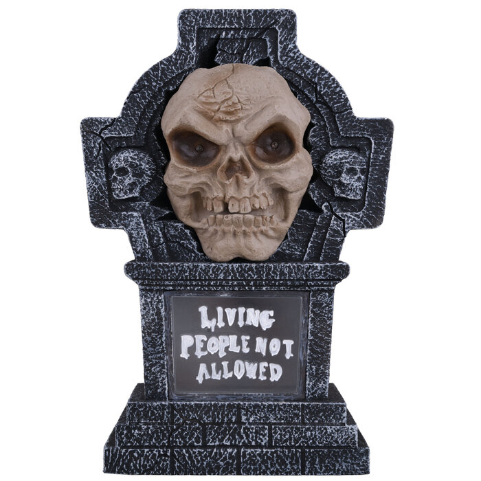 Grafsteen Met Sprekend gezicht