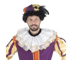 Pietenkraag Wit met gouden rand