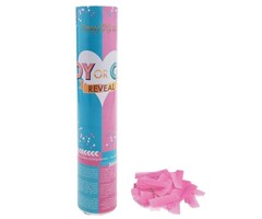 Gender Reveal Partykanon 20cm / Confetti Roze