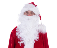 Kerstman Baard + Pruik