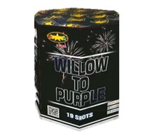 Vuurwerkbatterij Willow To Purple / 19 shots