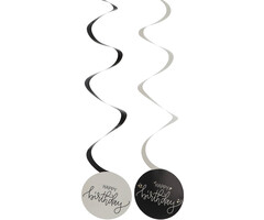 Crème Noir / Plafondhangers 6 Stuks