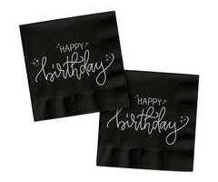 Crème Noir / Servetten 33x33cm 20 stuks