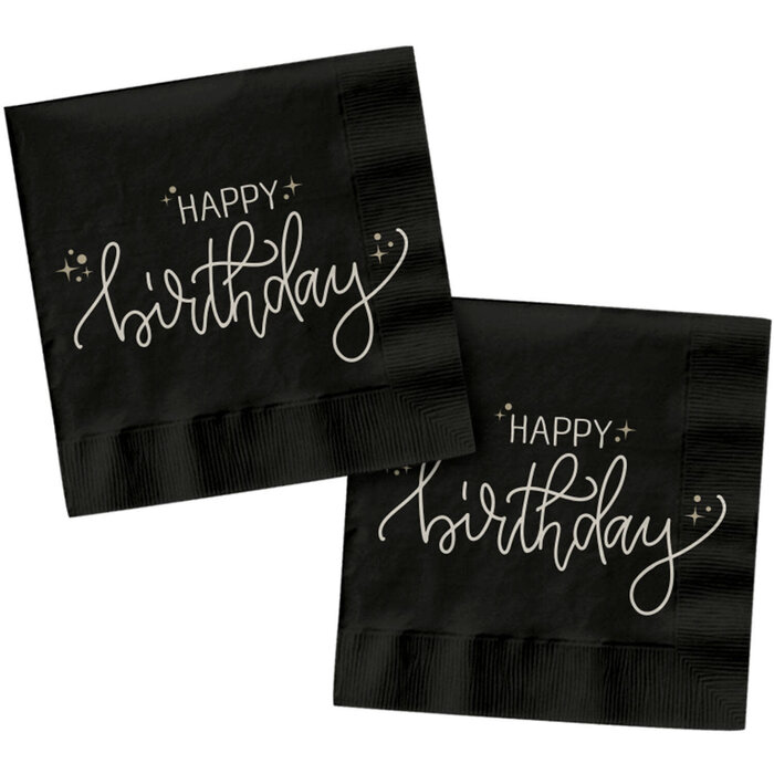 Crème Noir / Servetten 33x33cm 20 stuks