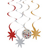 Star Burst / Plafondhangers 6 Stuks