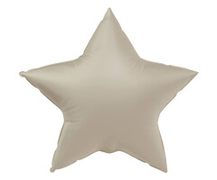 Folieballon Ster 45cm / Creamy Latte