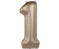 Folieballon Starlight Gold 86cm / Cijfer 1