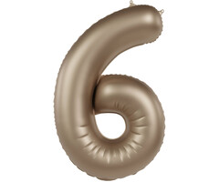 Folieballon Starlight Gold 86cm / Cijfer 6