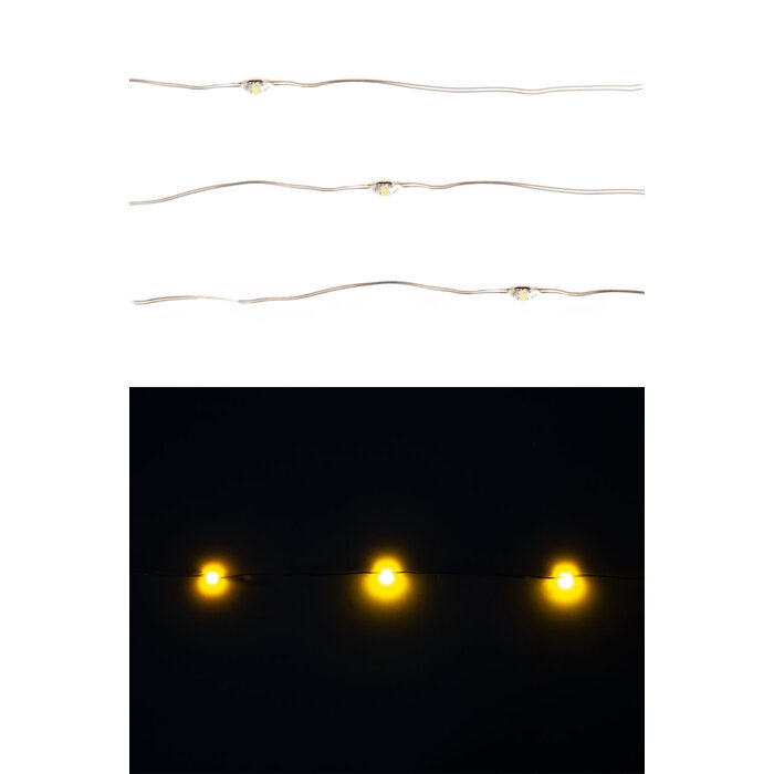 Kostuumlichtjes ijzerdraad | Geel 2m