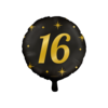 Party Foil Balloon Black/Gold - 16