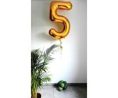 Balloncijfer met helium & afwerking