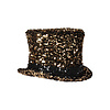 Luxe Hoed Paillet / Goud & Zwart