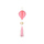 Luchtballon Roze Honeycomb / 28cm