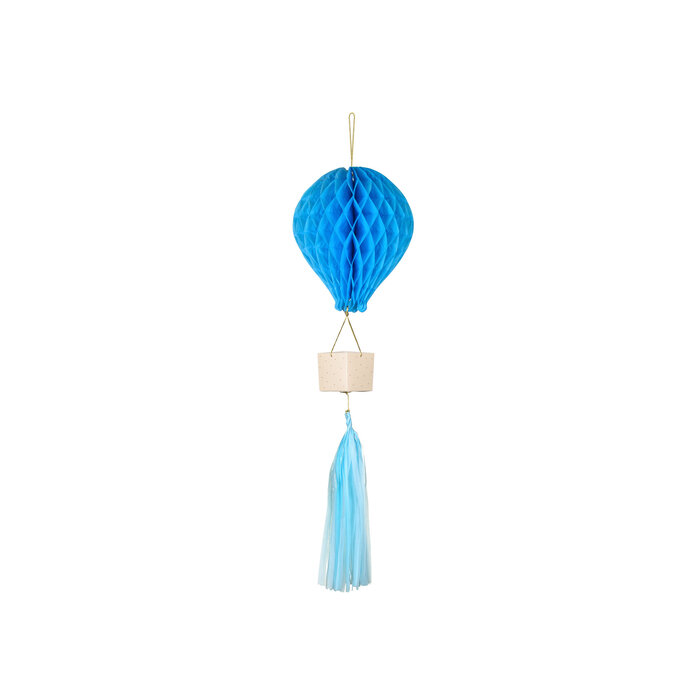 Luchtballon Blauw Honeycomb / 28cm