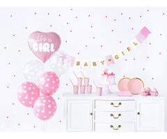 Feestdecoratieset It's a Girl / 49stuks