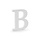 Houten Decoratie 20cm / Letter B