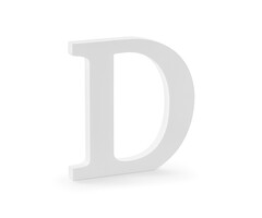 Houten Decoratie 20cm / Letter D