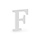 Houten Decoratie 20cm / Letter F