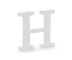 Houten Decoratie 20cm / Letter H