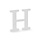 Houten Decoratie 20cm / Letter H