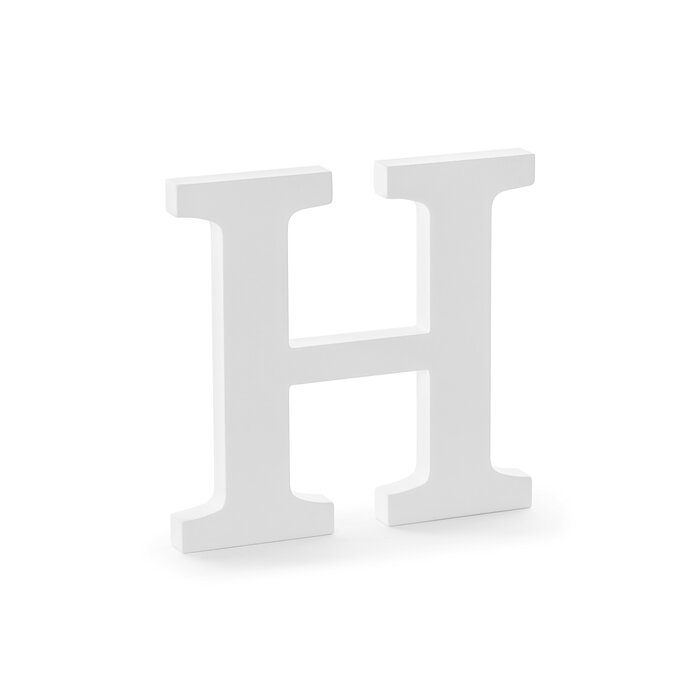 Houten Decoratie 20cm / Letter H
