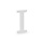 Houten Decoratie 20cm / Letter I