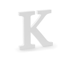 Houten Decoratie 20cm / Letter K